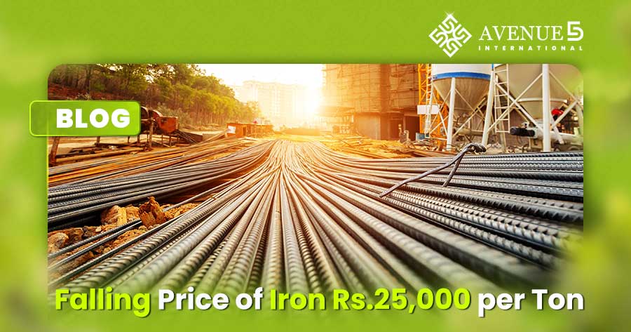 falling price of iron