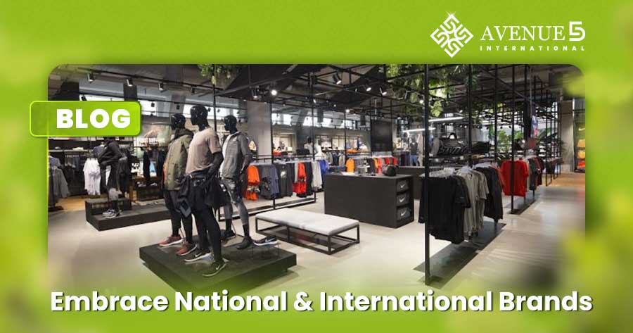 National and international brands